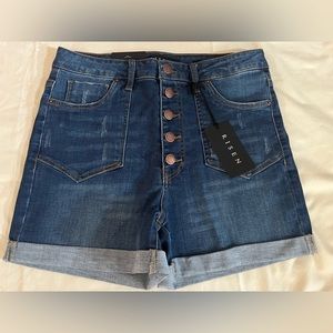 Risen Denim Shorts